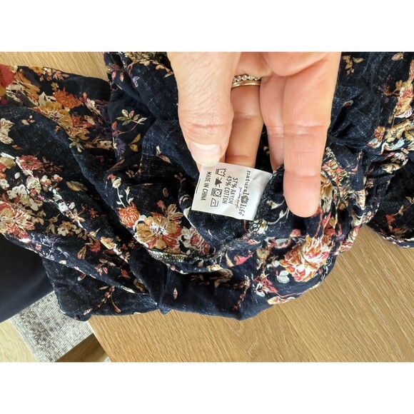 Natural Life Women’s XXL Floral Tier Midi Maxi Skirt Dress boho festival Long - Picture 5 of 5